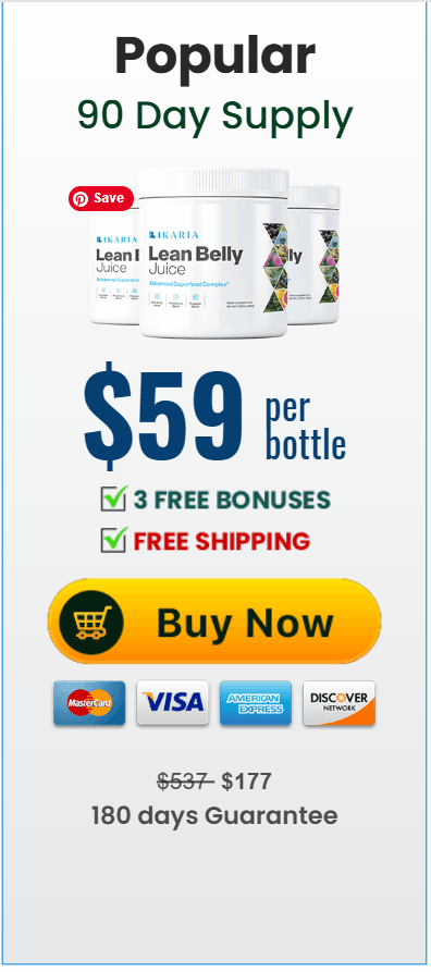 Ikaria Lean Belly Juice price 3 bottle